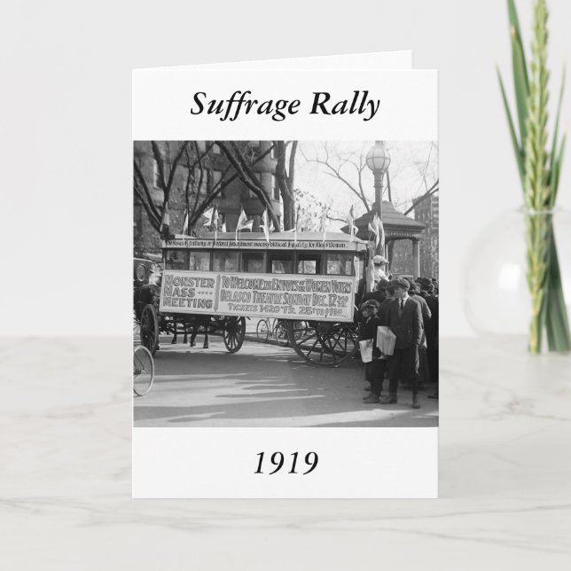 Carte Rallye du suffrage, 1919 (Devant)