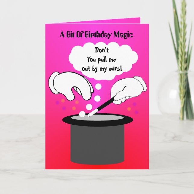 Carte Rallye magique d'anniversaire (Devant)