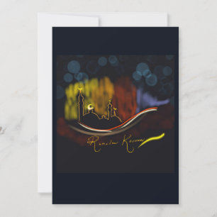 Carte Ramadan conçue à la main