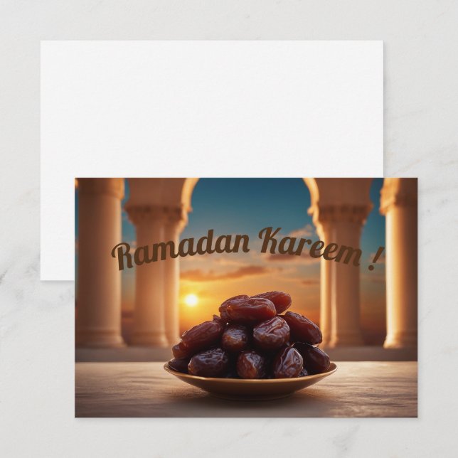 Carte Ramadan Kareem ! (Devant / Derrière)