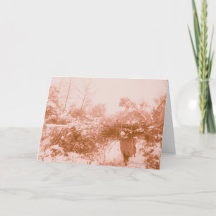 Carte Ramasseur en bois de femme