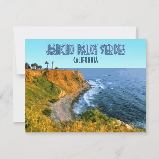 Carte Rancho Palos Verdes California Point Vicente (Devant)