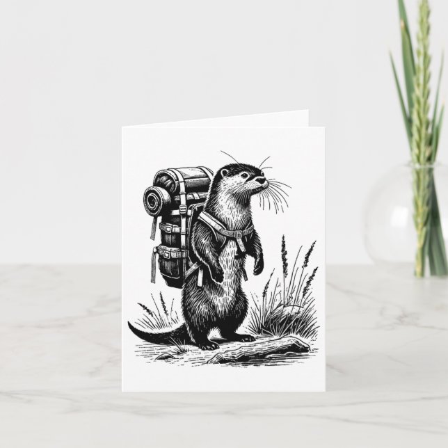Carte Randonnée River Otter Backpacking Animaux animaux  (Devant)