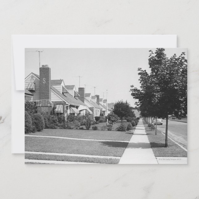 Carte Rangée de maisons (Devant)