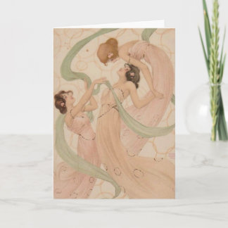 Carte Raphael Kirchner Blank Note Card - Mayflyes
