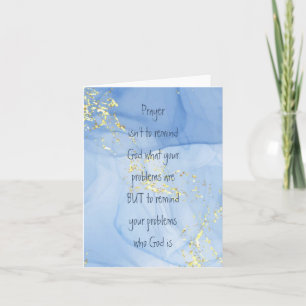 Carte Rappelez à vos problèmes qui Dieu est Inspirationn