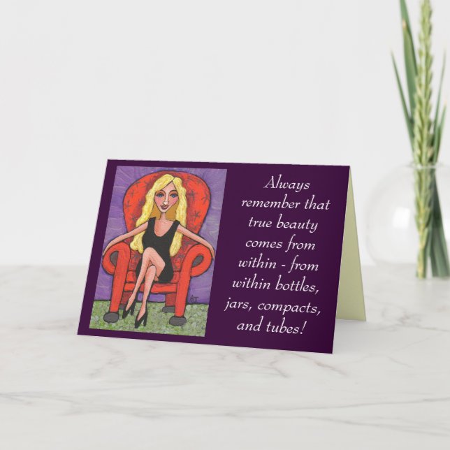 Carte Rappelez-vous toujours cette vraie beauté... (Devant)