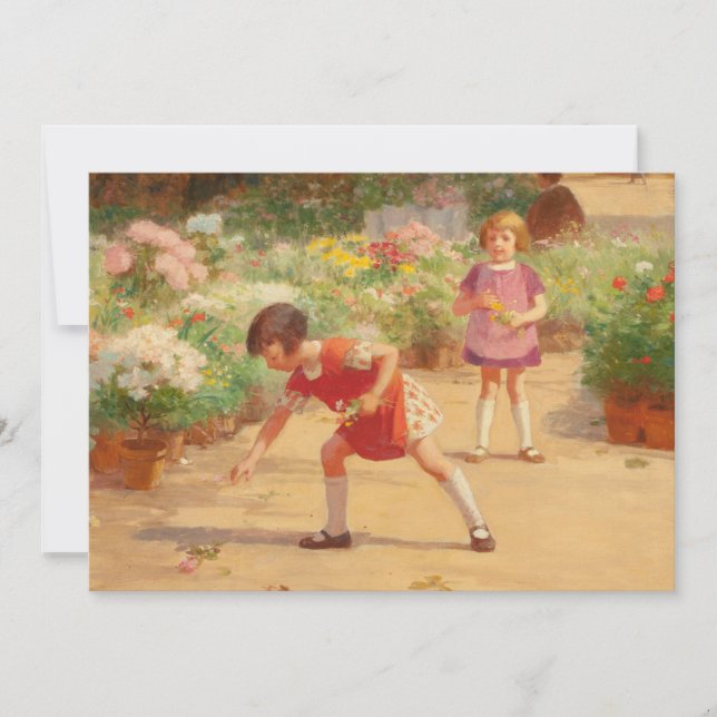 Carte Rassembler les fleurs | Victor Gabriel Gilbert (Devant)