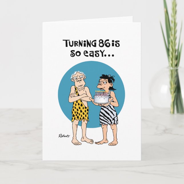 Carte Rassurant 86e anniversaire (Devant)