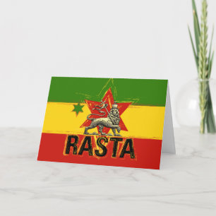 Carte Rasta Lion of Judah Greeting Card