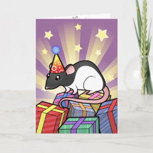 Carte Rat d'anniversaire