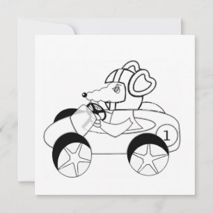 Carte Rat racer de page de coloration