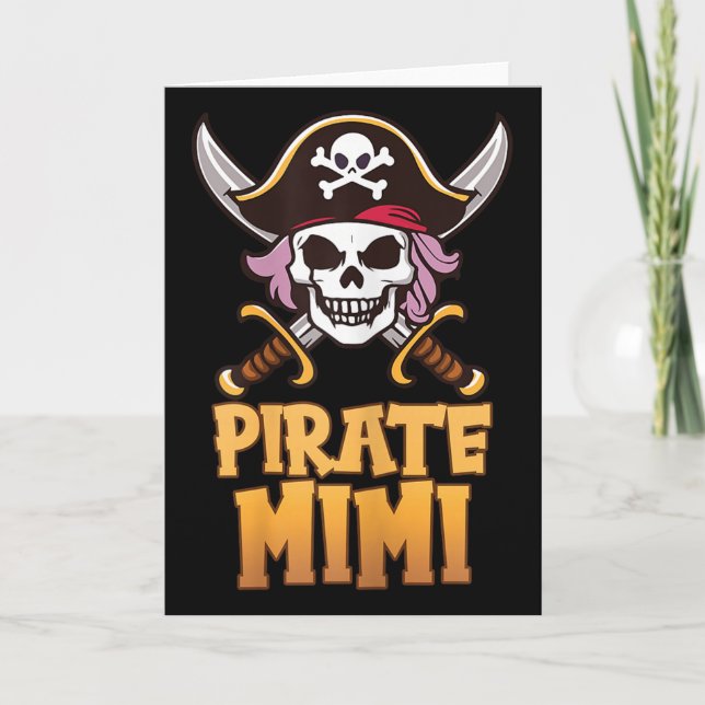 Carte Rate Mimi Funny Captain Matching Grandma Halloween (Devant)