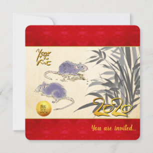 Carte Rats d'origine Bambou peinture 2020 SFCI