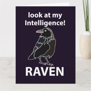 Carte Raven Regarde Mon Corbeau D'Intelligence