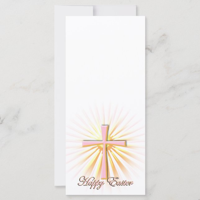 Carte Rayons de lumière de la Croix Religieuse (Sur blan (Devant)