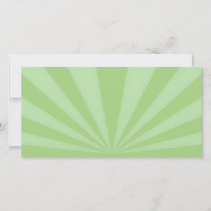 Carte Rayons du coucher de soleil Vert printemps