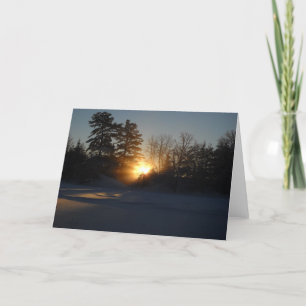 Carte Rayons légers de lever de soleil de janvier