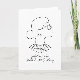 Carte RBG célèbre Ruth Bader Ginsburg