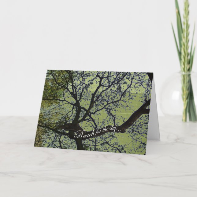 Carte Reach for the Sky Greeting Card (Devant)
