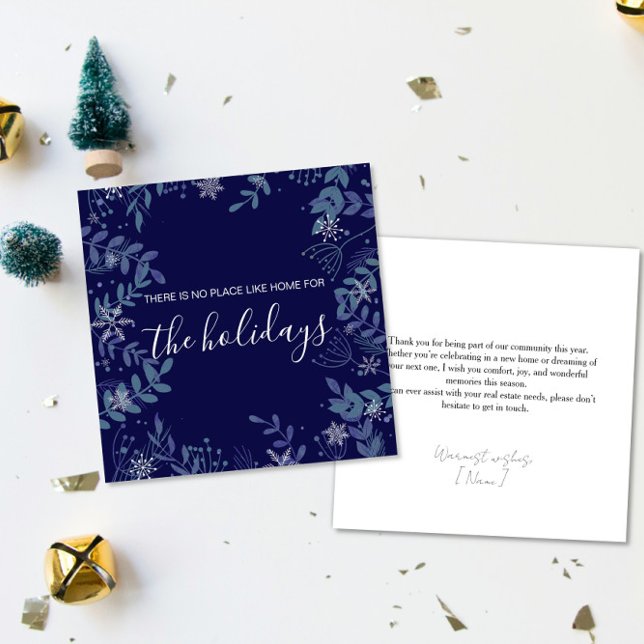 Carte Real estate Happy holidays Christmas greeting  (Créateur téléchargé)