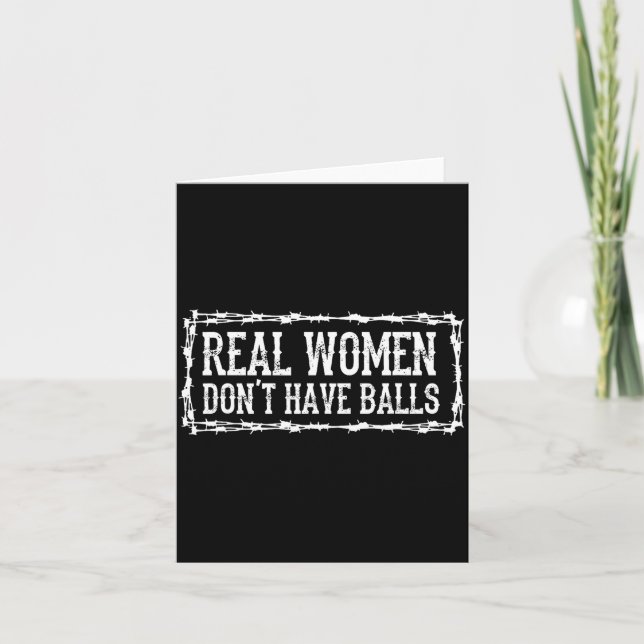 Carte Real Women Dont Have  (Devant)