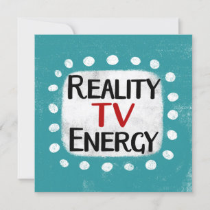 Carte Reality TV Energy Grey Card