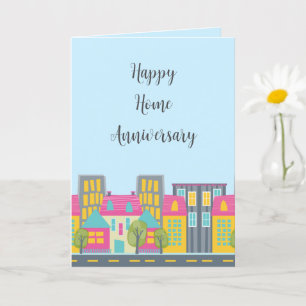 Carte Réaltor Anniversaire de la maison mignonne