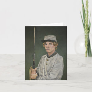 Carte Rebel Soldat de la guerre civile Portrait Art