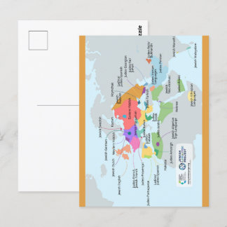 Carte recadrée des langues juives