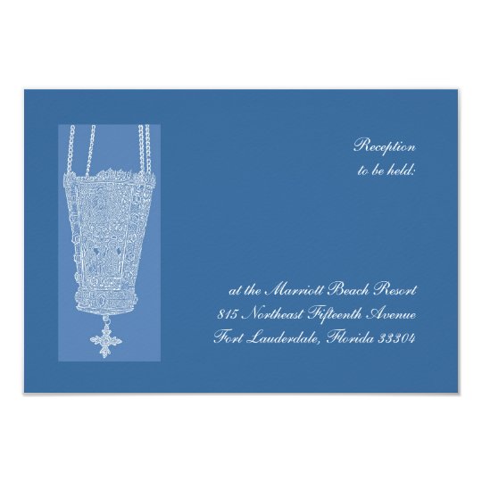 Carte Réception bleue de Kandili