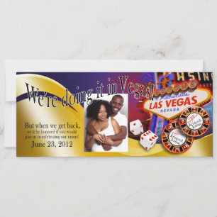 Carte Réception Las Vegas (me contacter 2 personnalisez 