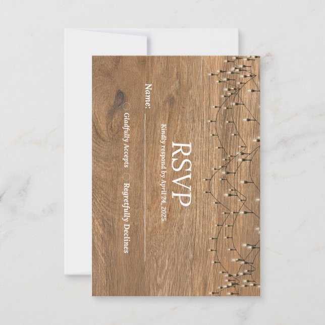 Carte Réception RSVP (Devant)