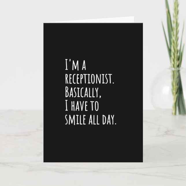 Carte Réceptionniste (Devant)