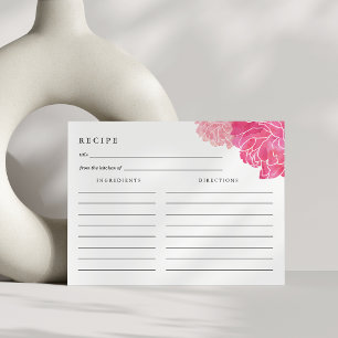 Carte Recette Bande Noire & Pony Rose