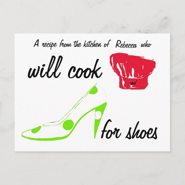 Carte Recette Chaussures (Devant)