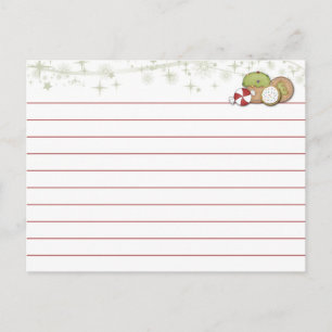 Carte Recette Cookie de Noël