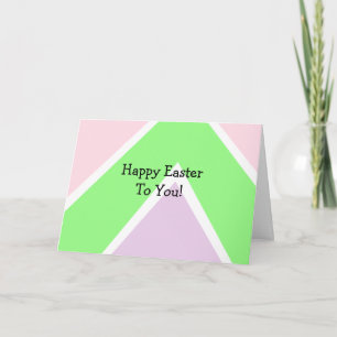 Carte Recette personnalisée de Joyeuses Pâques et d'œufs