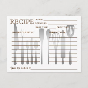 Carte Recette Rétro triée