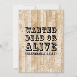 Carte Recherché mort ou vivant