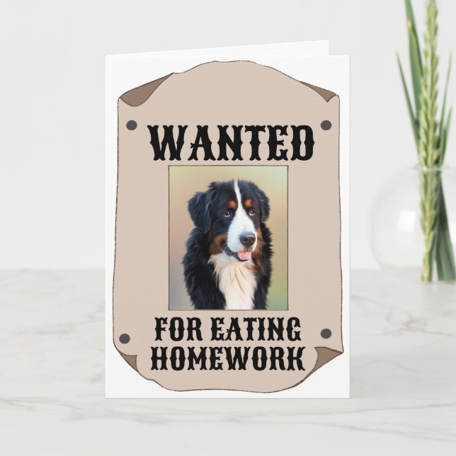 Carte Recherché Pour Manger À La Maison Photo Personnali (Devant)