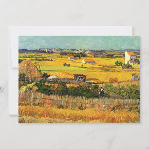 Carte Récolte à La Crau - van Gogh