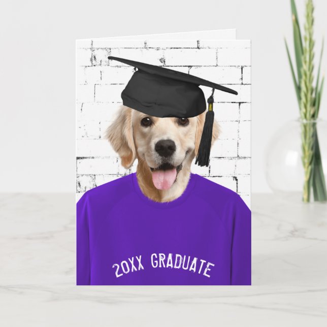 Carte récupérateur doré avec capuchon de graduation (Devant)
