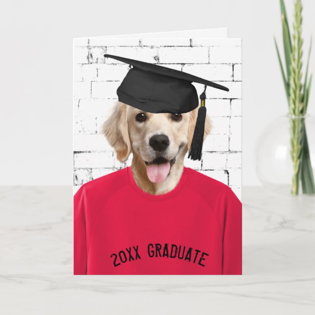 Carte récupérateur doré avec capuchon de graduation (Devant)