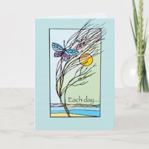 Carte Récupération Chaque Jour Papillon Anniversaire