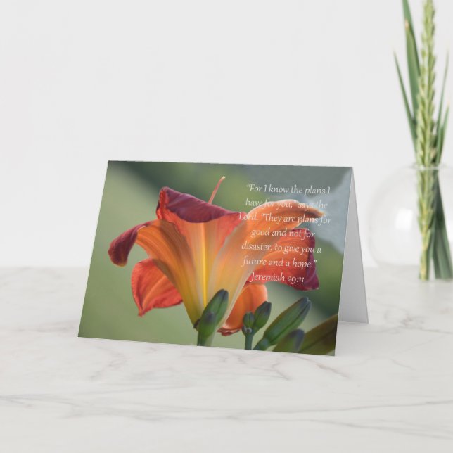 Carte Récupération du cancer Lily (Devant)