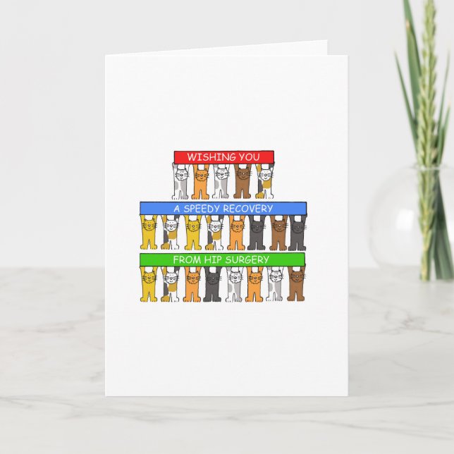 Carte Récupération rapide de la chirurgie hanche chats m (Devant)