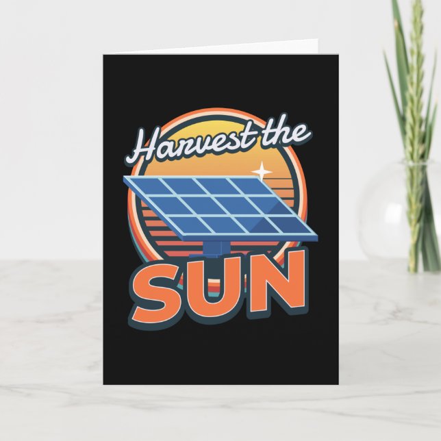 Carte Récupérer Le Solaire Solaire Solaire Soleil Photov (Devant)