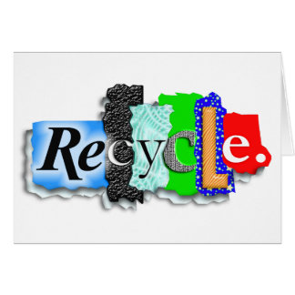 Carte : "RECYCLE"