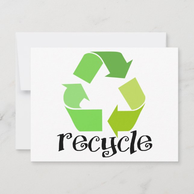 Carte Recycle Symbole ! (Devant)